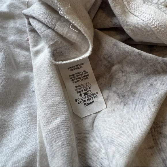 S-Twelve Vintage Cream Black Lace Embellished Babydoll Top S Made in USA - Picture 9 of 9